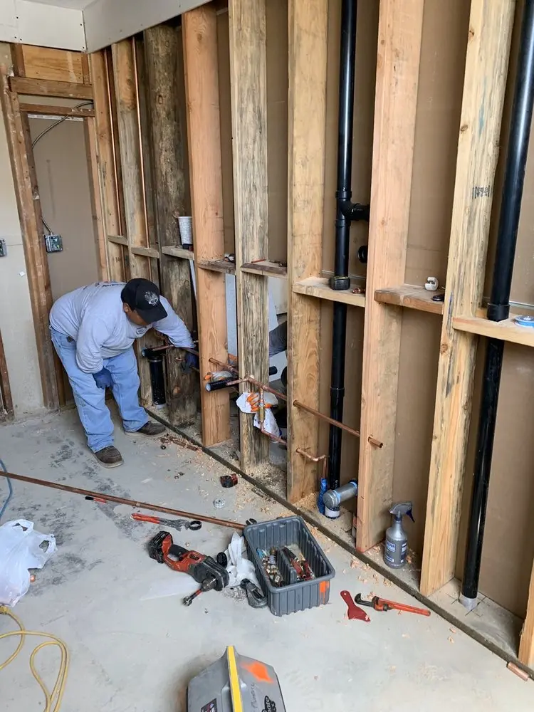 Commercial rough-in plumbing for Water Heater Replacement in Hampden